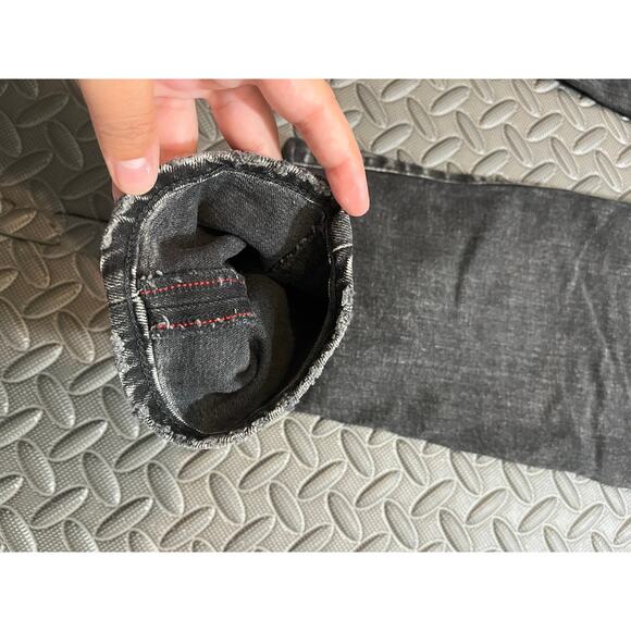 Moussy Vintage Lenwood Skinny‎ Jeans Black Distressed Pants Size 28 Womens - Picture 7 of 10